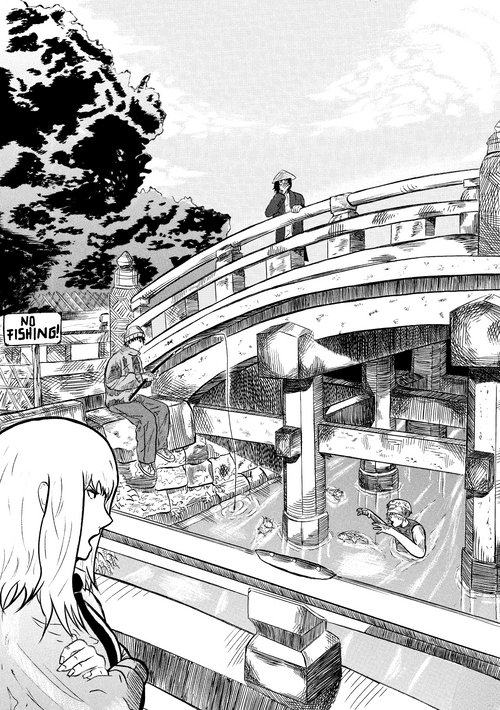 NO FISHING manga print